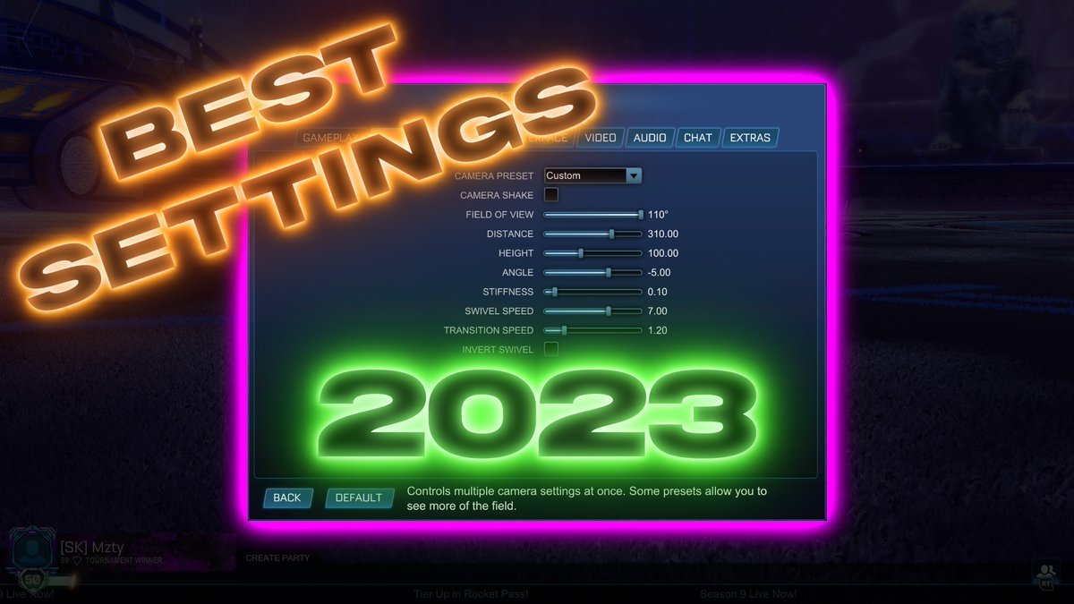itsmzty's tweet photo. THE BEST SETTIGNS FOR ROCKET LEAGUE IN 2023
go watch or no cookie!!!
@NOFLIPGANG #noflip @Aluzic @Krig_66 @tazzymike @Raccpootin #camerasettings #rlsettings
https://t.co/J8Crj6SVK9 https://t.co/x5fdShgej4
