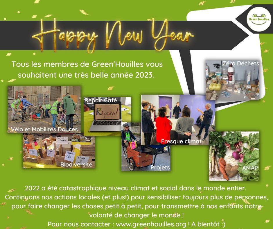 Nous vous souhaitons une merveilleuse année et,surtout,pour notre planète une meilleure santé