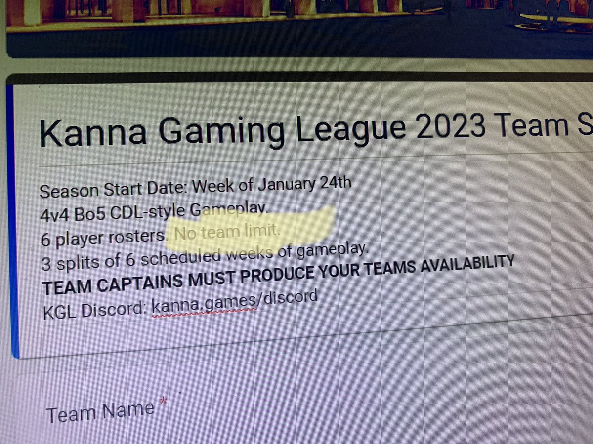 2023 team sign up firm is updated. Probably nothing…
kanna.games/next