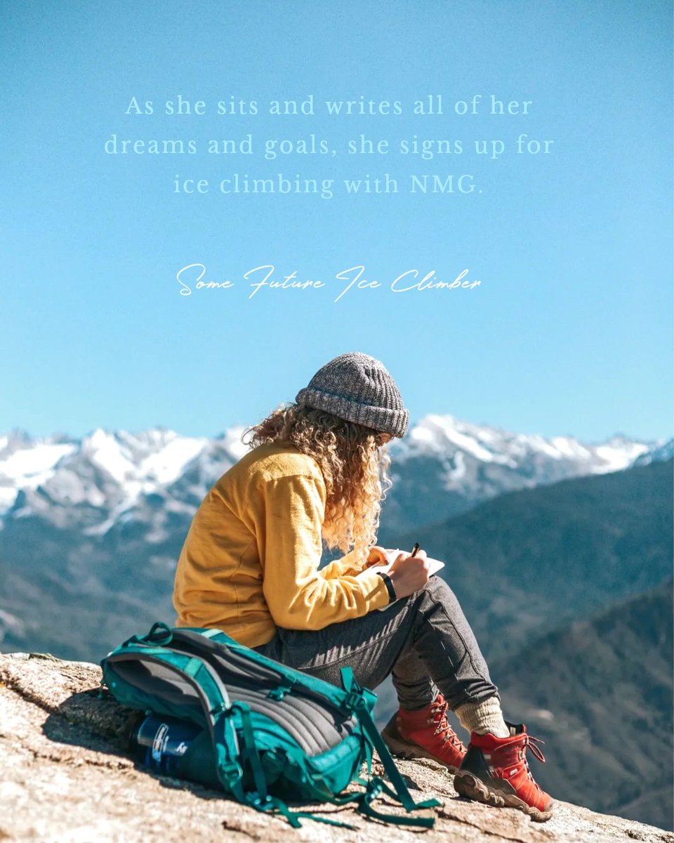 NEGuiding's tweet photo. #quoteofthedecade #iceclimbing #motivation #getontheice #climbing #grandmadidit #soshouldyou #freecookies https://t.co/kxdlEvEpYm