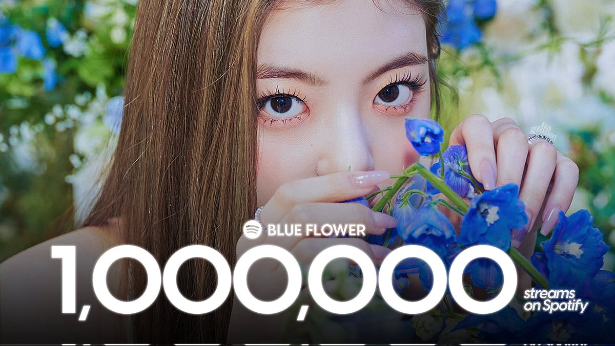 CJSGLOBAL's tweet photo. 230102 Blue Flower surpassed 1,000,000 (1M) streams on Spotify!

1M FLOWERS FOR LIA
#BlueFlowerHits1M https://t.co/7hts46vCPF