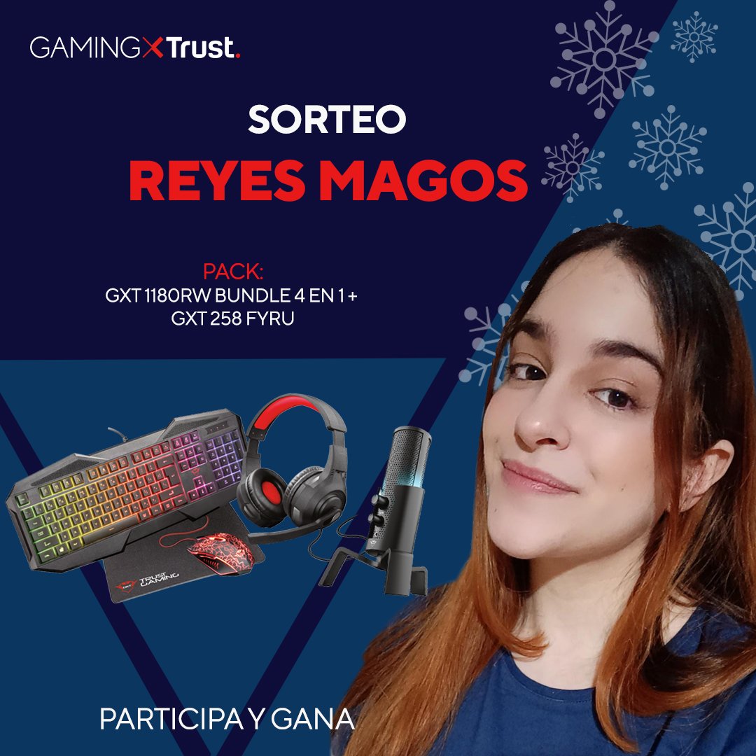 👑¡¡SÚPER SORTEO REYES MAGOS!!👑

Si quieres ganar este pack de productos (micrófono + auriculares + teclado + ratón + alfombrilla)

💫 Sigue a <a href="/Trust_Spain/">GXTrust España</a>
💫 Sígueme
💫 Da ❤️ y RT a este post.
 
El sorteo es solo para España y es válido hasta el 8 de Enero 🐪 ¡Mucha suerte! ☄️
