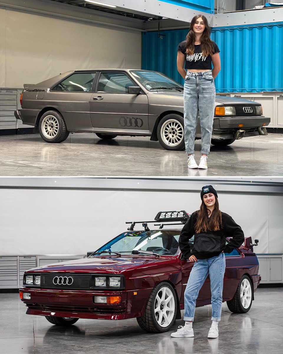 The 4th and final episode of my 16-year-old daughter Lia buying, tearing down, rebuilding and now driving her ‘85 Audi Ur Quattro will be live at 8am PST tomorrow on my YouTube channel. Will her Audi finally do a donut?? Or will itbreak in the attempt? Tune in to find out!