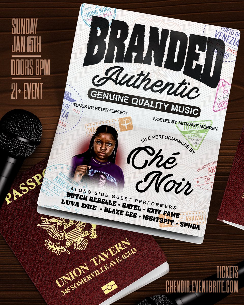 motivatemerren's tweet photo. @chenoir3 will be Live in the Boston area Sunday Jan 15th (MLK weekend)! A few reduced early bird tix are still avail. Some of the cities finest on the lineup too! https://t.co/Q7UB85FZ46
#BrandedAuthentic #Boston #HipHop #Chénoir #Trust https://t.co/srYBjOCvPO