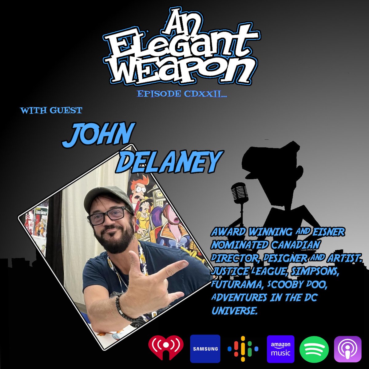 HERE WE GO!! The first new show of 2023!! Featuring artist and director, John Delaney!!                             An Elegant Weapon is available where all fine podcasts can be found! #comics #podcast #DC #adventuresinthedcuniverse #simpsons #futurama #scoobydoo #podcasting
