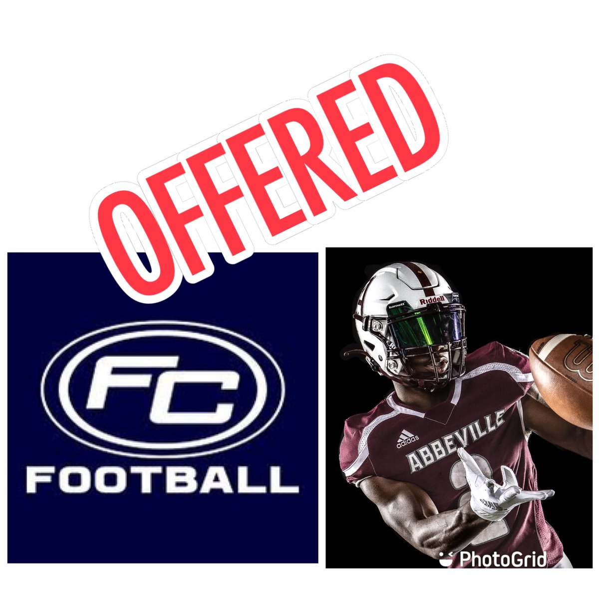 CchStew's tweet photo. Congrats to Sr-RB @WauntaviousC for receiving another offer to play college football from Fullerton College. @CoachRudyG thanks for recruiting our guys. https://t.co/I1QNCkpLn3
