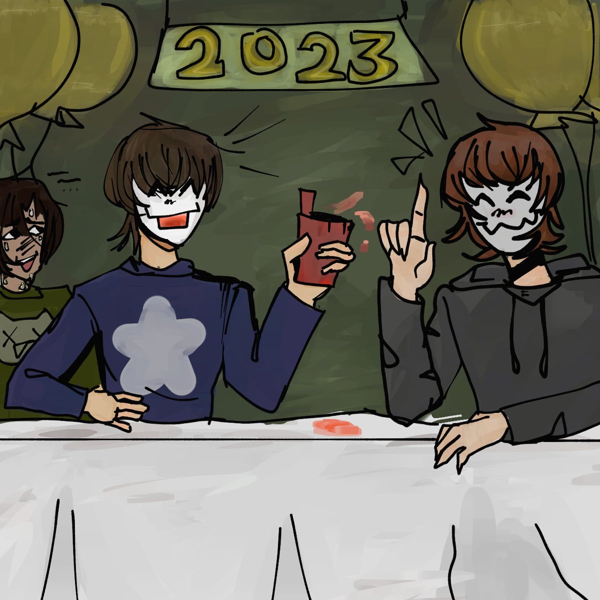 lozuii's tweet photo. Lo publique un poco tarde aquí, pero feliz año nuevo! Prometo este año ser más activo:)

#OC #NewYear #drawing #art https://t.co/XIspurD33c
