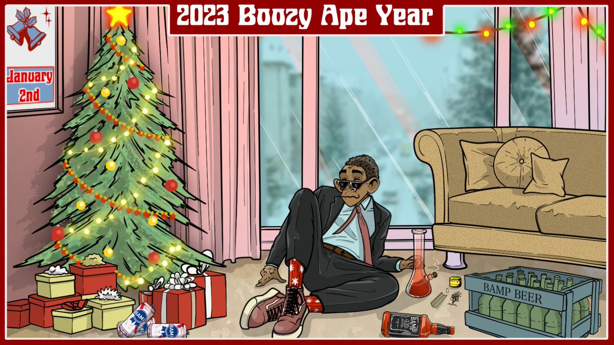 🟣New Year's is a holiday that is truly #Boozy
🍻Enjoy 2023, don't doubt yourself and don't drink too much!
#boozyape #bamp #boozyapemetapub