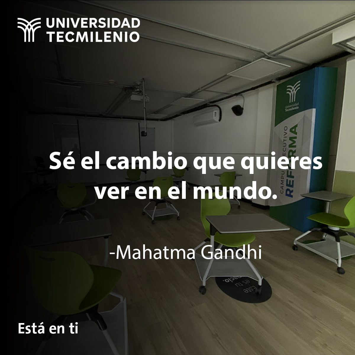 TecmilenioCDMX's tweet photo. Los cambios empiezan por nosotros mismos. Inicia el 2023 con toda la actitud y con las ganas de conseguir todas tus metas. 🤩💚 https://t.co/bG27RIdwF9