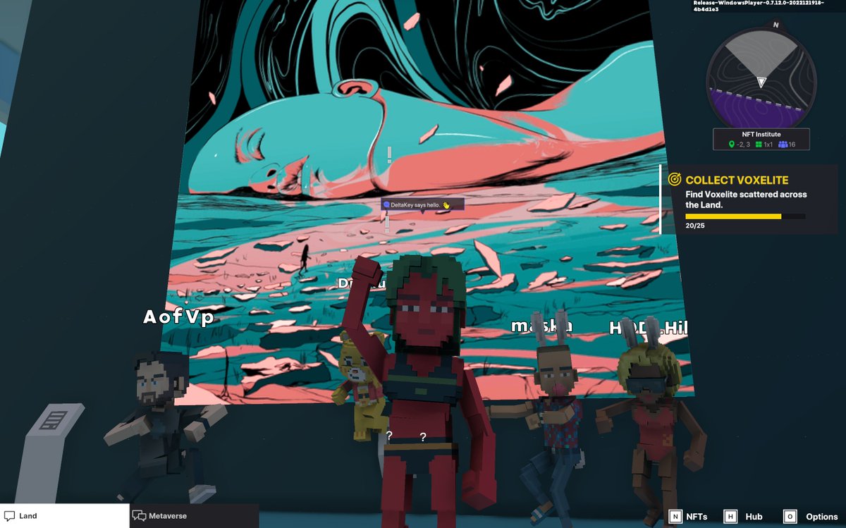 ducu_txt's tweet photo. @TheSandboxGame I found "The End of the World" NFT in the NFT institute 🔥 I participated in the #SeasonsGreetingsTSB challenge for a chance to win an NFT! https://t.co/7JDHdAjvNa