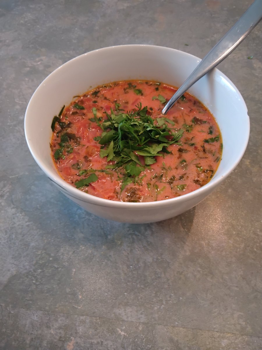 Enjoying my first борщ of the year 😋