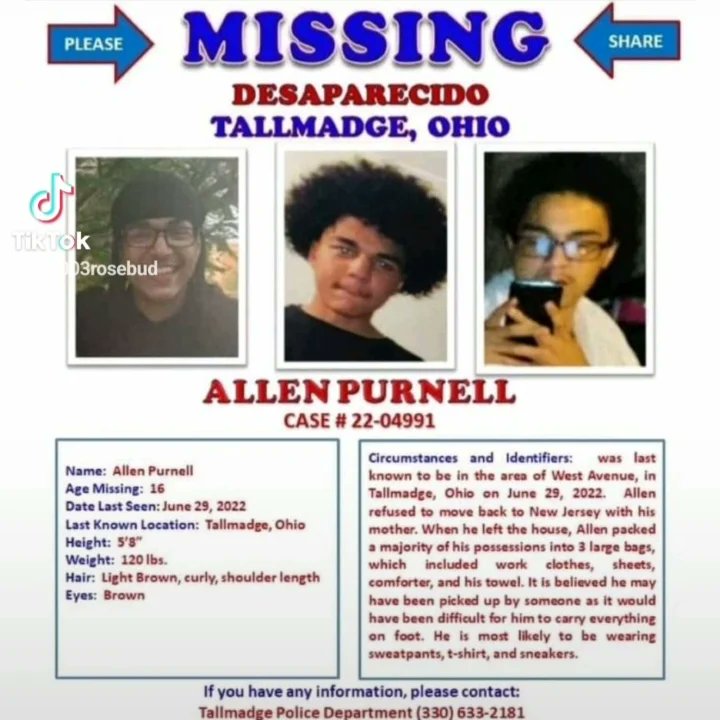 911missingOrg's tweet photo. Allen was last seen in West Avenue in Tallmedge, Ohio on June 29th, 2022. He has also been seen in a Brooklyn bar. Please contact the Tallmedge Police Department at 330-633-2181 if you have seen him. #911missing #bolo #missinghulu #missing #ohio #missingteen #runaway #amberalert https://t.co/ZQuhzwzaxX