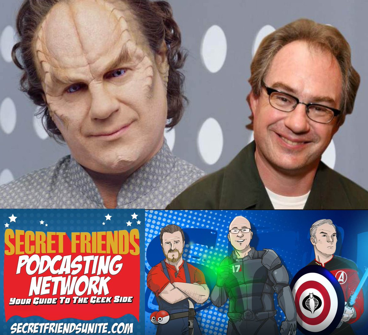 47Cosplay's tweet photo. @SecretFriendsU sits down with the incredible John Billingsley of #StarTrek ENTERPRISE fame. visit Visit https://t.co/A8dqFnUP96 for more information about the livestream telethon to benefit THFC on January 14.
https://t.co/aaHFbkG3lC https://t.co/CIJSo0uLsB