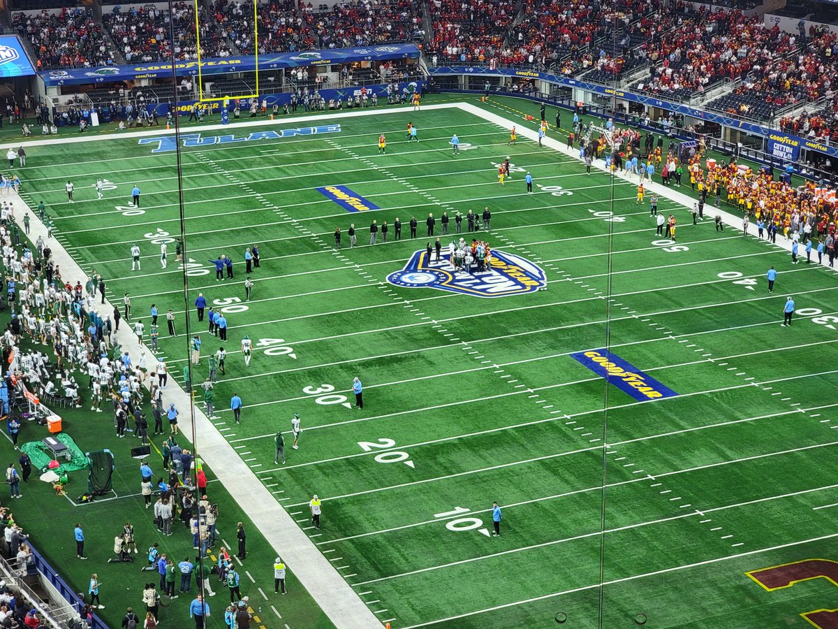 It's time for the 87th <a href="/CottonBowlGame/">Goodyear Cotton Bowl Classic</a> inside <a href="/ATTStadium/">AT&T Stadium</a>!

#LikeNoOther #RollWave #FightOn #AmericanDreamCity