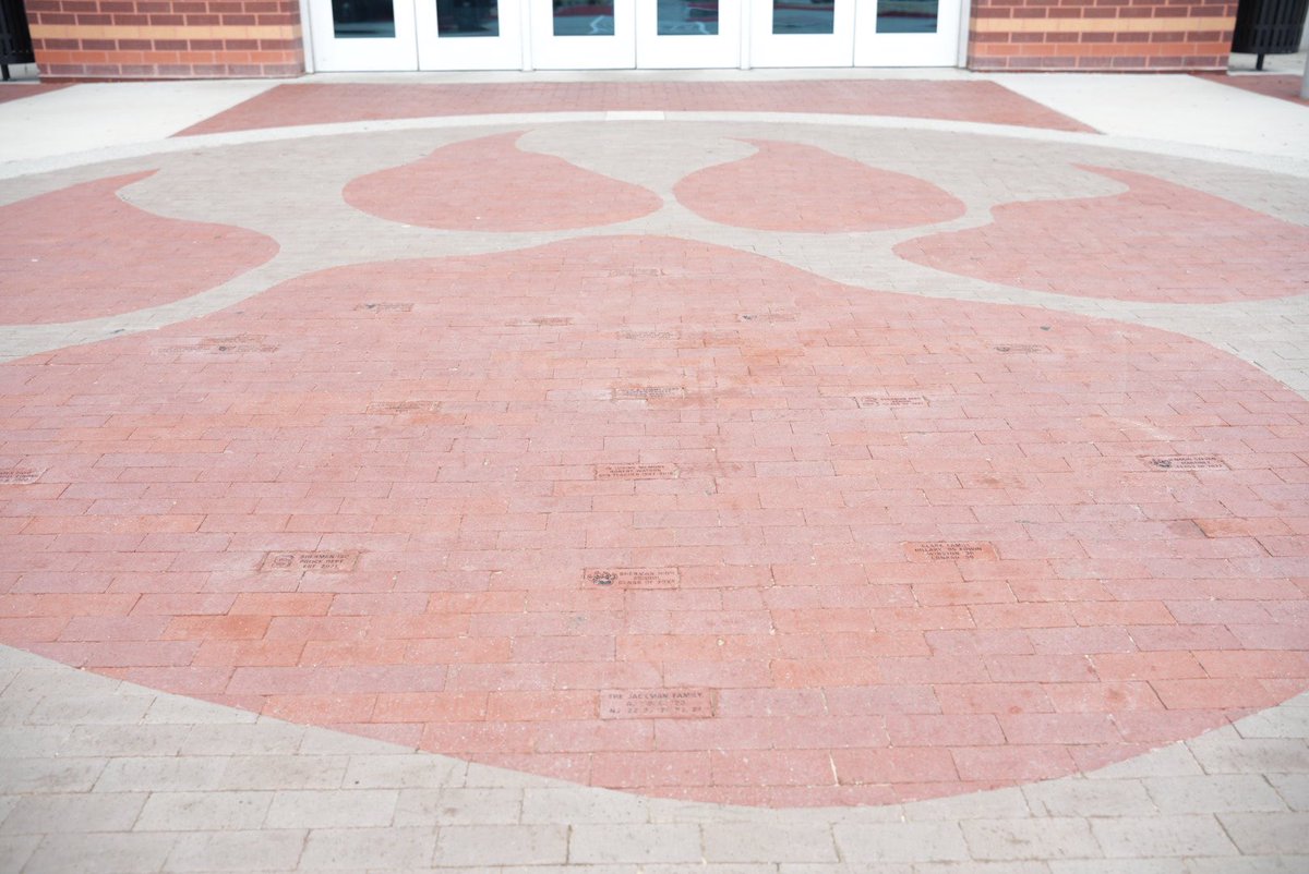 ShermanISD's tweet photo. The first installed set of Legacy Bricks were shown today on the Sherman High School walkway! The community can purchase a brick to memorialize or honor an individual, graduating class or otherwise, and proceeds go to the Sherman Education Foundation. https://t.co/gbsWM8fDDb