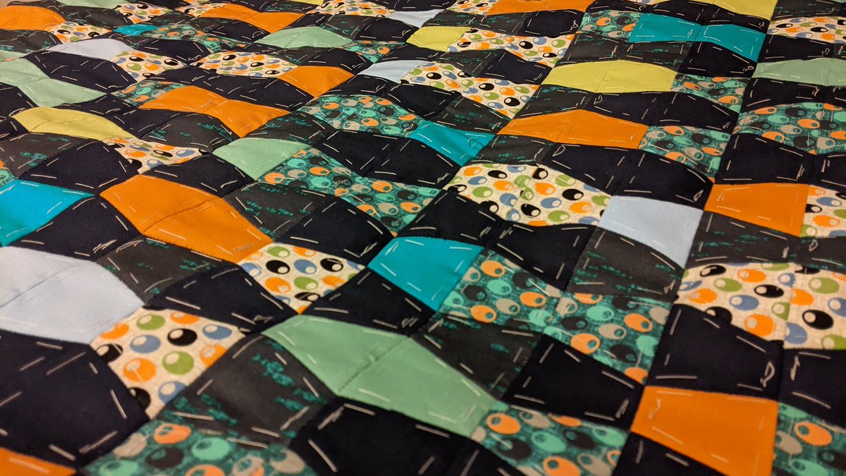 Sneak peak of my current #quilt project - that's a lot of little fish!