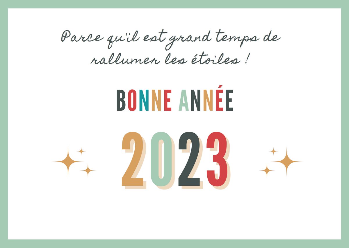 nathstey's tweet photo. Croyez en vous (avec amour), osez (tout), chantez (même faux), riez (beaucoup), pardonnez (toujours) !!
Bonne année #2023 !!! https://t.co/i6zf6zbawr