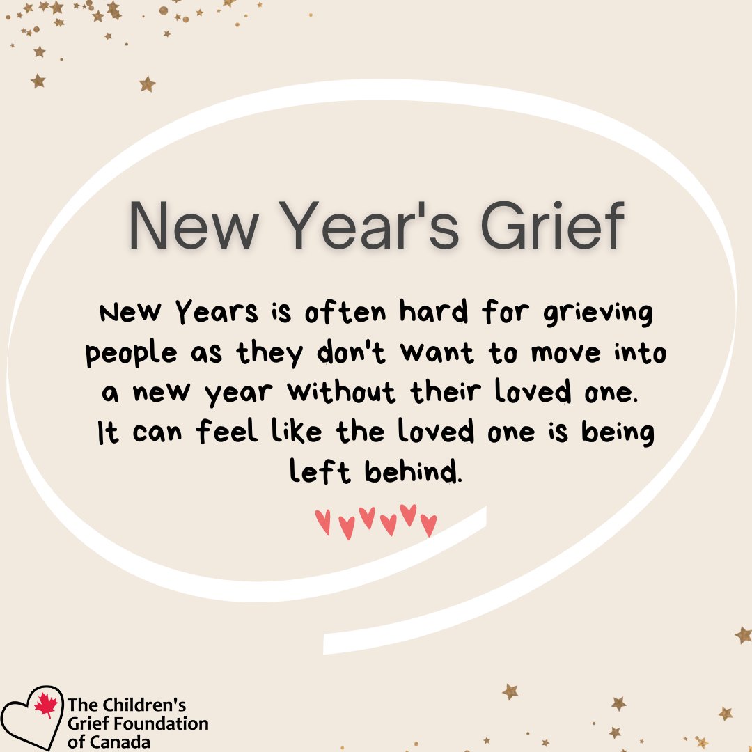 New Year's can be a difficult time for kids who are grieving because it often brings up feelings of sadness and loss. 

It's ok to have these feelings. There’s no ‘right way' to grieve, so be kind to yourself.

#newyear2023