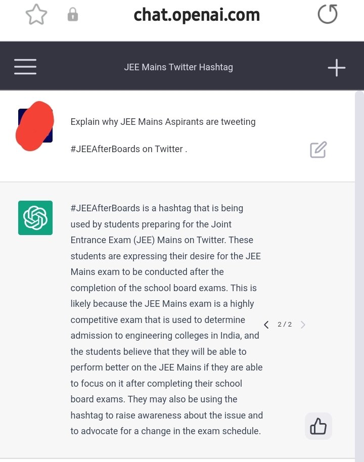 gyansingh2712's tweet photo. #JEEMainsInAprilWithout75PercentCriteria 
@DG_NTA
@dpradhanbjp
@PMOIndia
#JEEMain2023inApril
Even a CHAT BOT  understands students' concerns better than our PM and Education Minister

Lagta hai achhe din aa chuke hai 🥲 https://t.co/ZCfl0YrlzC