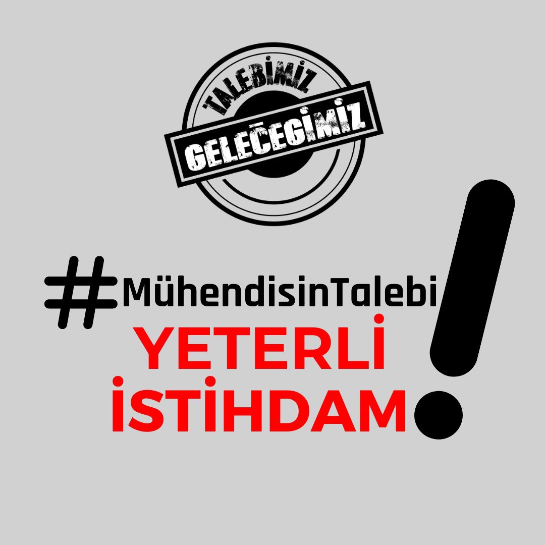 korayglr's tweet photo. #MühendisinTalebi Yeterli İstihdam!! https://t.co/Q7IarXJGA8