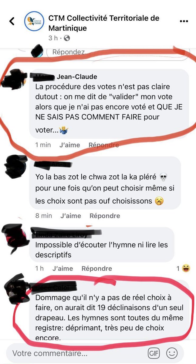 JamesGordon23's tweet photo. ⁦@EmmanuelMacron⁩ ⁦@CTM_Martinique⁩ ⁦@BNAzerot⁩ ⁦@SergeLetchimy⁩ ⁦@CConconne⁩ ⁦@WilliamJiovanny⁩ ⁦@LiseClaude97⁩ ⁦@DIDIERLAGUERRE⁩ ⁦⁦@Danielmariesain⁩ ⁦@FrancisCAROLE2⁩ Que du rouge vert noire proposé en vérité. https://t.co/0A3qK6gUIf