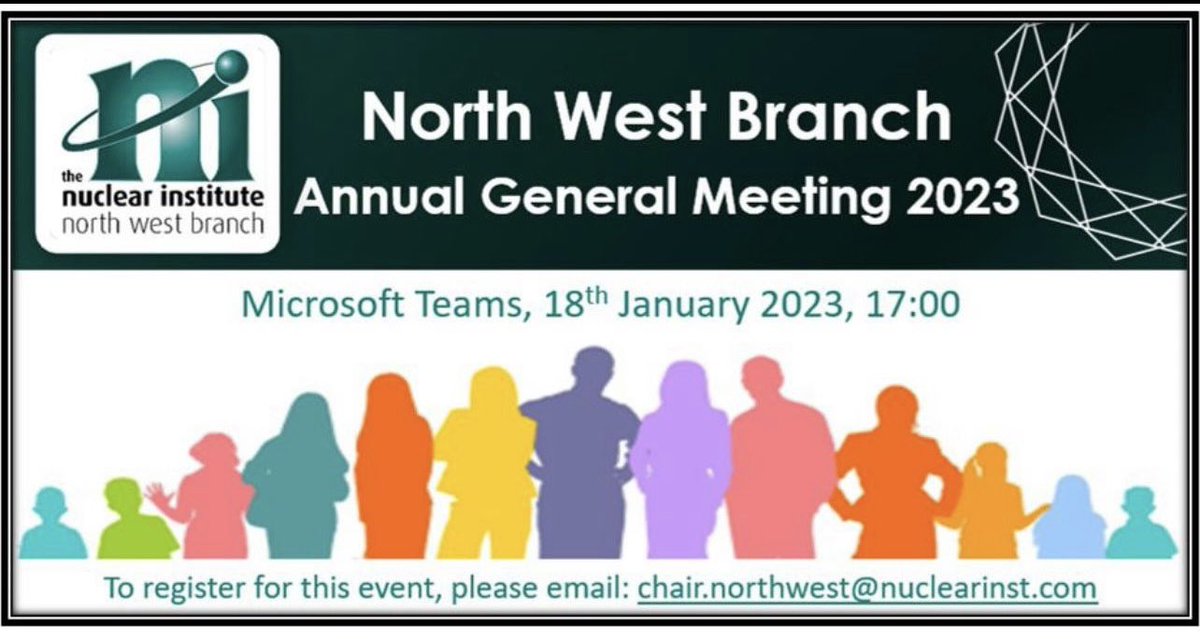 Our AGM is only a few weeks away ⏰
To register for the AGM or if you are interested in volunteering email chair.northwest@nuclearinst.com