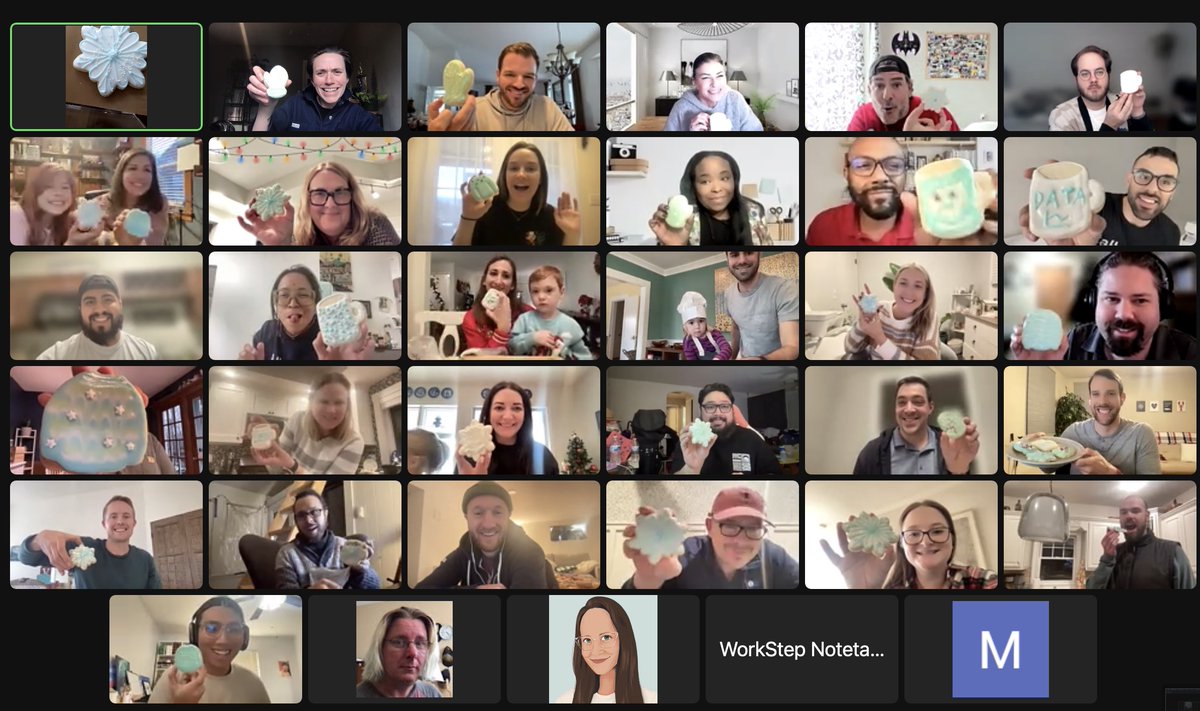 WorkStepInc's tweet image. Before we headed out to celebrate the holidays, our team connected for a very special winter cookie decorating class with Jacquline Terrel, winner of Food Network&apos;s Christmas Cookie Challenge. We had some very special cookie helpers (the kiddos of WorkStep). Happy New Year!