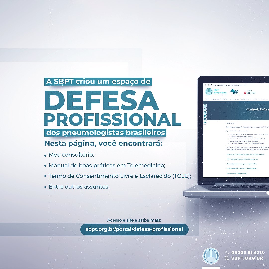 Sociedade Brasileira de Pneumologia e Tisiologia (@pneumosbpt) / Posts / X, image size:1080x1080