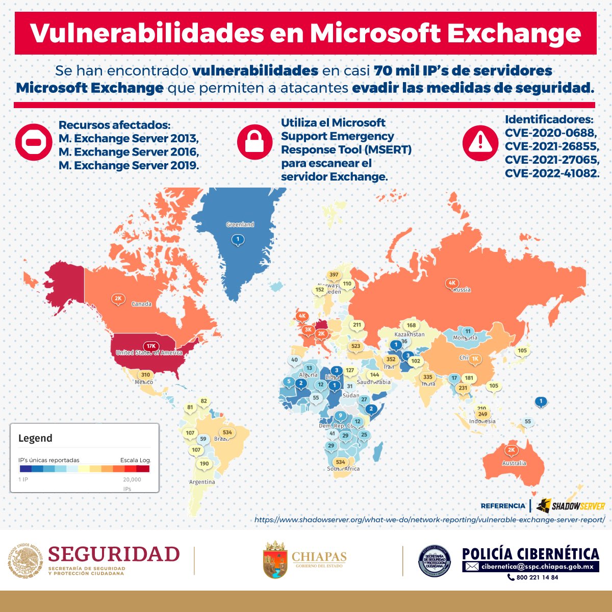 CiberneticaChis's tweet image. 🚨 vulnerabilidades de Microsoft Exchange siguen siendo explotadas por grupos criminales #ProxyNotShell #ProxyShell #cybersecurity #ciberseguridad