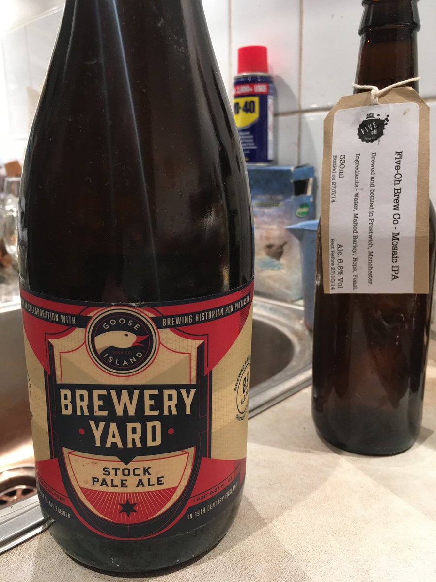 ozclarke's tweet photo. My best beer of 2022? This stunning recreation of traditional Stock Pale Ale, brewed by Goose Island in cahoots with the brilliant beer guru Ron Pattinson. Bottled in June 2016, it’s texture is magical and it’s flavours are the old gold flavours of a golden age of beer. Thanks.. https://t.co/nbOFXAG0NZ