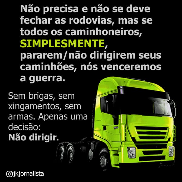Joaocarlosrosa0's tweet photo. Olá patriotas ajuda dar RT nós motoristas do Brasil vamos resolver está parada aí estamos de greve!! https://t.co/Bo40kNsAoB