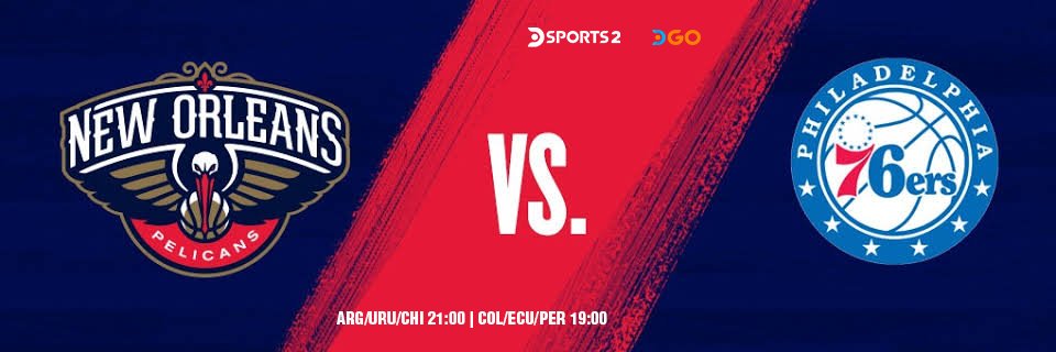 PosteBajo23's tweet photo. 🏀 #NBA | @PelicansNBA (#Pelicans) vs. @sixers (#Brotherlylove)
🎙️ Relator: @fedetoral
🎙️ Comentarista: @pviola14
📺 @DSports 2 (612 SD | 1612 HD)
21:00 🇦🇷🇺🇾🇨🇱
20:00 🇻🇪
19:00 🇨🇴🇵🇪🇪🇨
💻📱 @DGO_Latam
🤳 #NBAenDIRECTV - #BasquetEnDIRECTV
Dale RT 🔃 https://t.co/ar200WFnE4