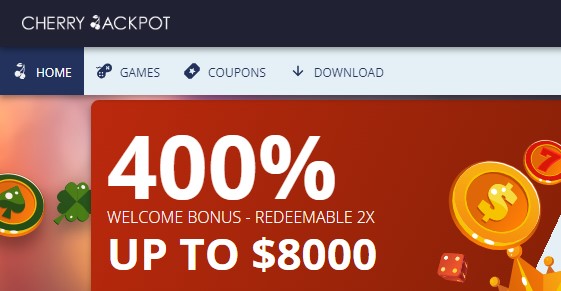 New Players Get 400% Welcome Bonus at Cherry Jackpot Casino!