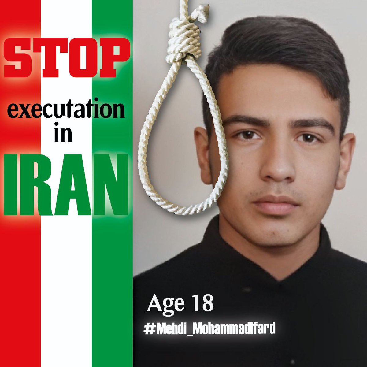 #mehdimohammadifard 
He received the death sentence TWICE! Another innocent in EXTREME RISK.
#zan_zendegi_azadi 
#women_life_freedom 
#FreeIran2022
#MahsaAmini
#iranrevolution2022 #DoNotExecute
#STOPEXECUTIONSINIRAN
#Sahand _Nourmohammad_Zadeh