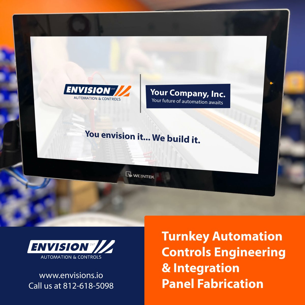 envision_auto's tweet image. YOU ENVISION IT... WE BUILD IT!
Give us a call at  812-618-5089
#automation #industrialautomation #controlsengineering #plcprogramming #robotics #manufacturing #fabrication #machining #turnkey