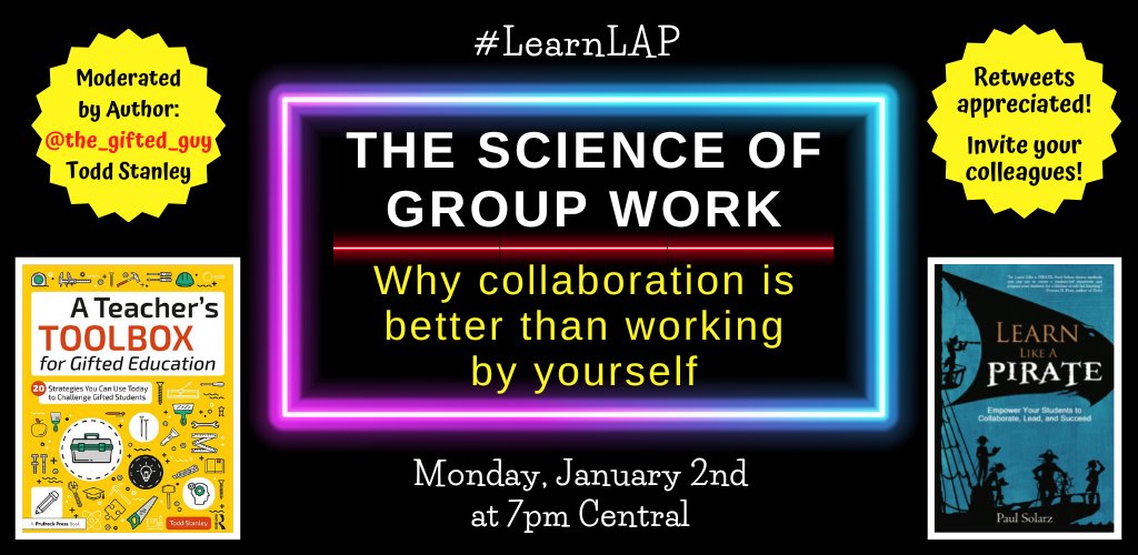 PaulSolarz's tweet photo. Please join @the_gifted_guy TONIGHT at 7pm Central for #LearnLAP!
#edchat #edtech #education #tlap #k12 #teachertwitter ##TLChat #TCEA #TCEA23 #eduprotocols #miched #booktwt #ILoveEdTech #ImFutureReady #elearning #ControlAltAchieve #EduTwitter #DigCitInstitute #DitchSummit #UDL https://t.co/J5KVgef11G