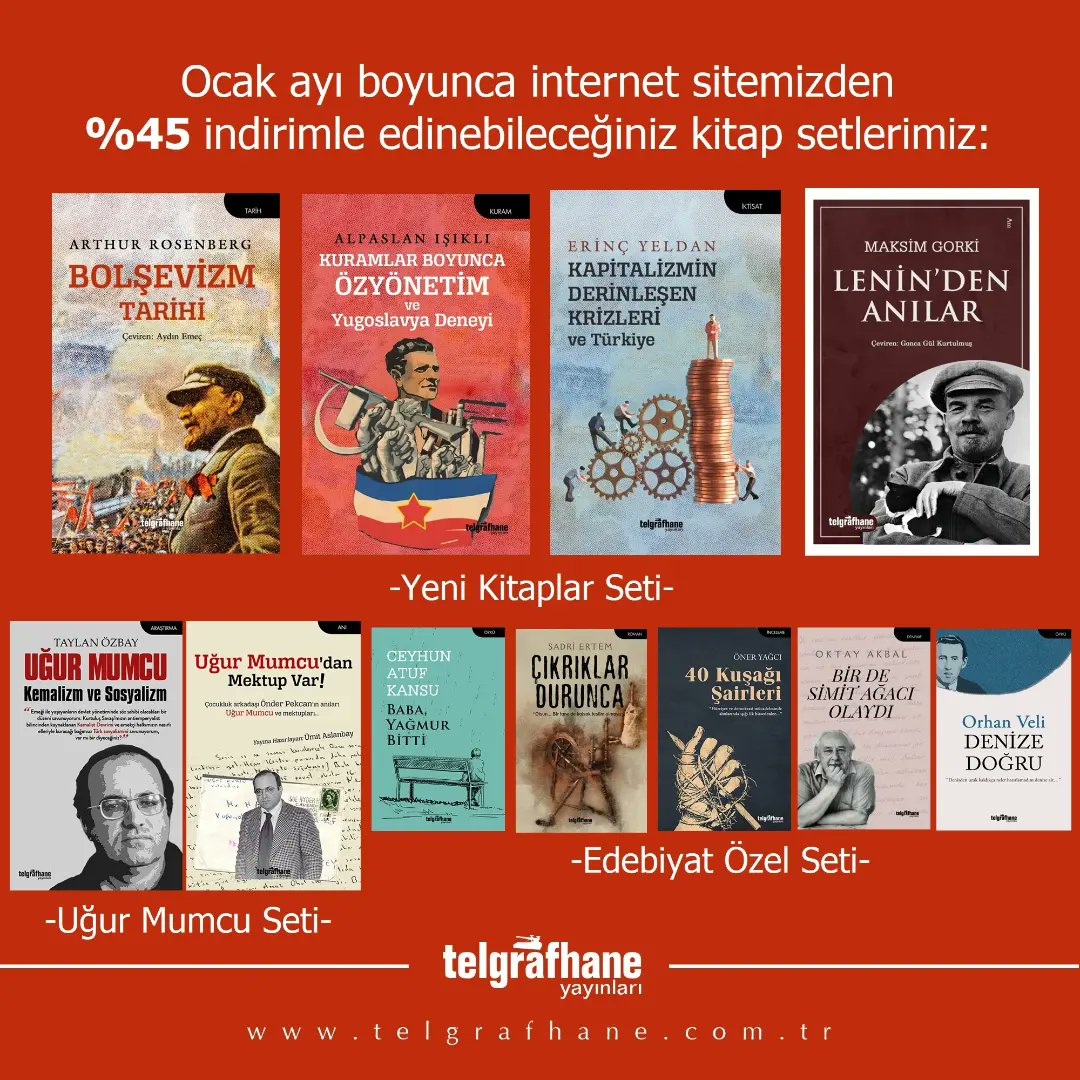 📢📢📢

✔ İnternet sitemiz Ocak ayı için güncellendi.

✔ İndirimli fiyatlara göz atmak için siz de  sitemizi ziyaret edebilirsiniz. 👇

telgrafhane.com.tr

#telgrafhane #telgrafhaneyayınları #kitap #indirim #kampanya #kitabınıyayınevindenal