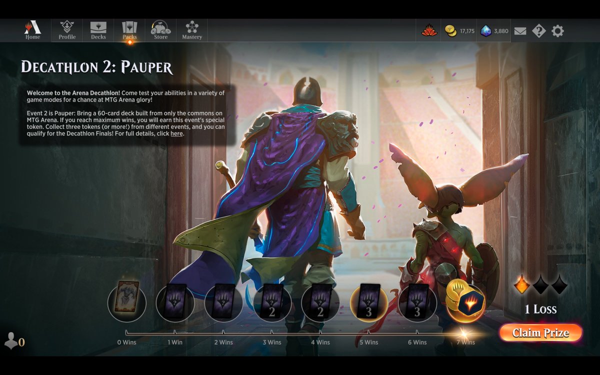 OlmoPrieto's tweet photo. First run in the Pauper event: 7-1 with the izzet spells list from @mtgazone, slightly tweaked with +4 [[End the festivities]] to completely own MonoWhite. Only lost to Green Go Big Stuff. https://t.co/t6aQO3nSQs