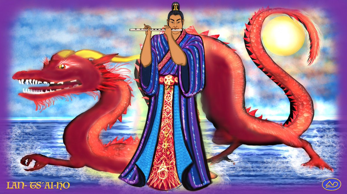 Elia42KA's tweet image. MITOLOGÍAS DEL MUNDO: #DiosesChinos   LAN  TASHIHO o TS’AI-HO es representado de múltiples formas y como nota característica se dice de El que tiene un comportamiento estrafalario y un tanto  fuera de las normas: ropa veraniega en invierno o lo contrario.