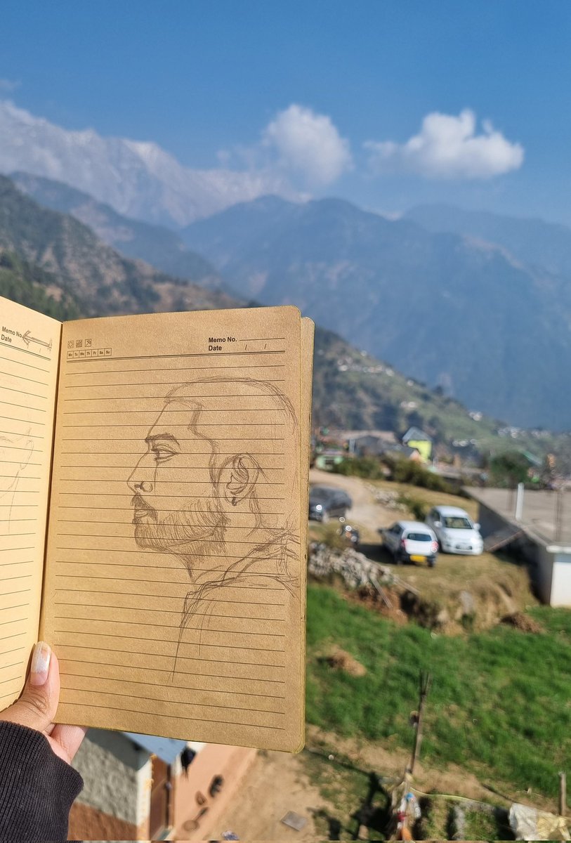 ahsirehc's tweet photo. Kahi door pahado me <3 #art #Himalayas #Chai https://t.co/rRZH5w9unA