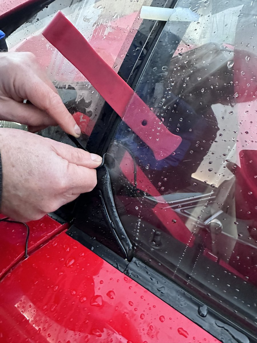 chimpusmaximus's tweet photo. New skill acquired today, breaking in to a #Ferrari #F348 that had locked us out after starting her up. https://t.co/oZoJHp4Dfv