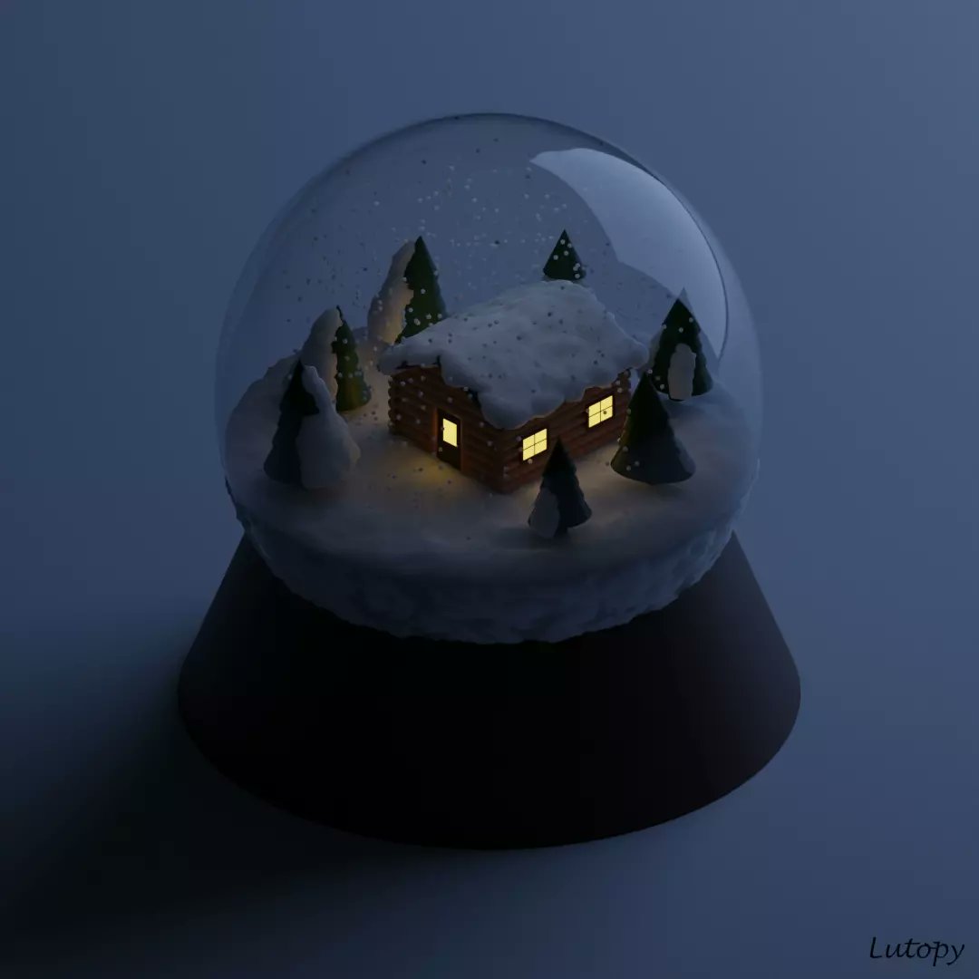 Lutopy_'s tweet photo. Happy new year โข Bonne annรฉe
#blender3d #lowpoly #isometric3d #isometric #BonneAnnee #NewYear #snowglobe https://t.co/c4PeOOLWz7