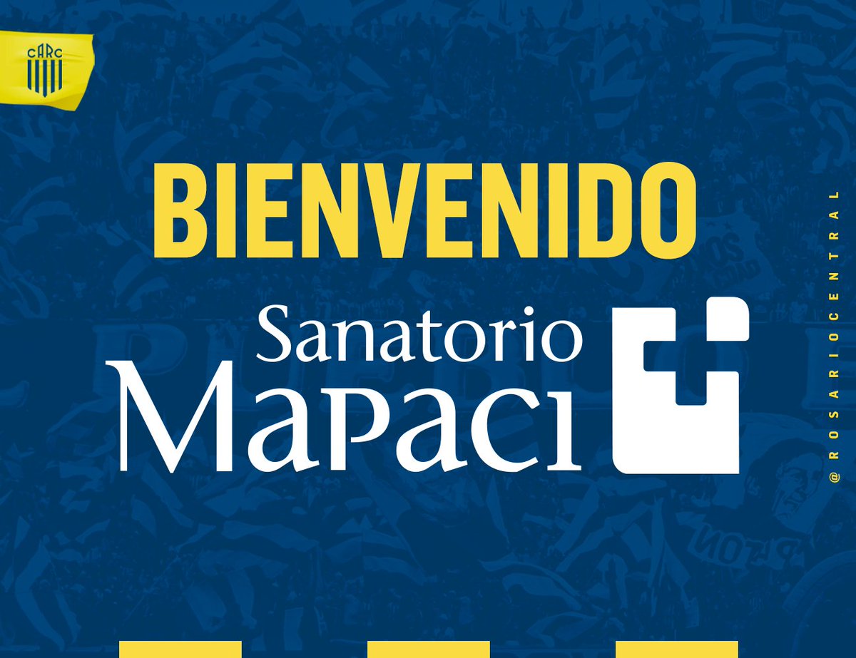 RosarioCentral's tweet photo. 🇺🇦🤝 ¡Bienvenido nuevamente Sanatorio Mapaci!

🧑‍⚕️ La prestigiosa institución vuelve a hacerse cargo del área de Salud del Club

📝: https://t.co/bX1sbcsAGW https://t.co/NUgrUXjq3J