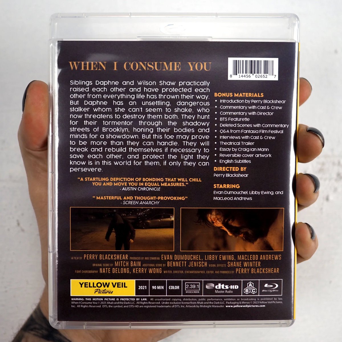 I was honoured to contribute an essay to <a href="/YellowVeilPics/">Yellow Veil Pictures</a>’ release of WHEN I CONSUME YOU by <a href="/LookLikePeople/">When I Consume You</a>’s Perry Blackshear, now available to pre-order on the <a href="/VinegarSyndrome/">Vinegar Syndrome</a> site. An incredible film and a dream commission (with huge thanks to @MacLeodAndrews).