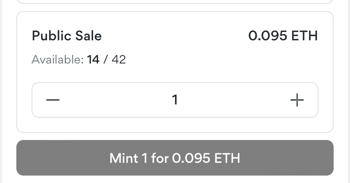 snake_bored's tweet image. 😳 52.5% discount on Public Sale.

🛑 Original price: 0.2 ETH
✅ Discounted price: 0.095 ETH
🏁 Quantity: 14 nft

📣 This discount is only to speed up the process of the final mints of the 14-number white list.

#whitelist #offmint #WhitelistGiveaway