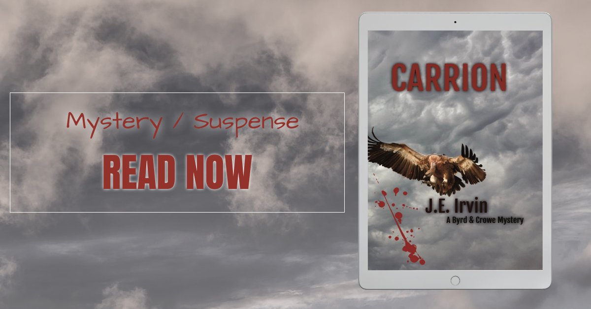 Now On Tour! 

Carrion by J.E. Irvin - Mystery / Suspense 
January 2 - January 20

Giveaway - $5 Amazon Gift Card + ebook Copy

#giveaway #win #mystery #suspense #rabtbooktours <a href="/JEIrvinauthor/">J.E. Irvin</a> 

ow.ly/jWgb50MgPg7