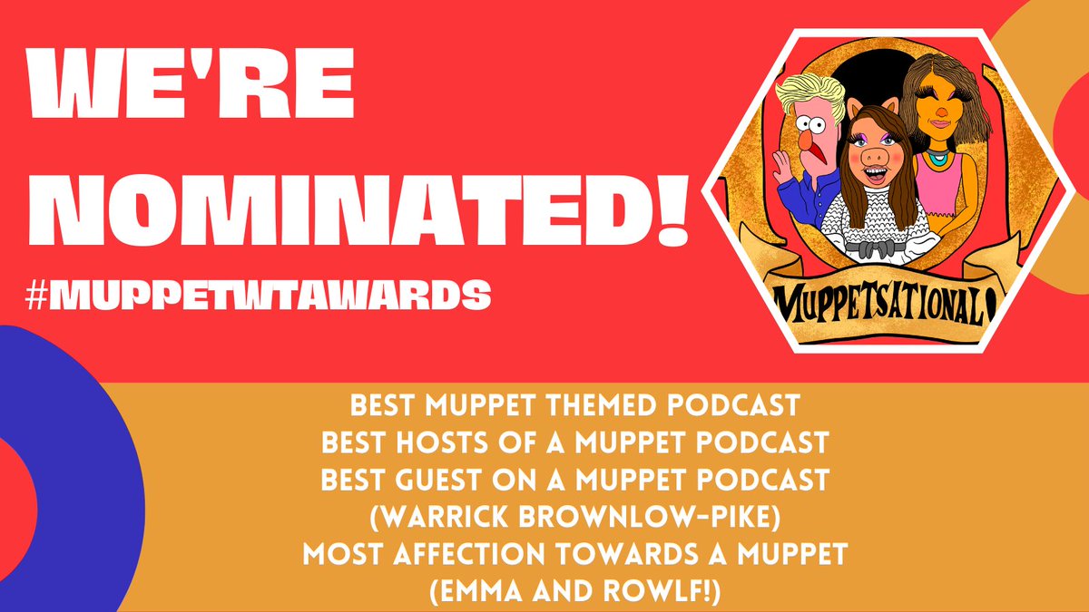 We are so excited to be nominated for the #muppetwtawards! 🎉 Vote for us, Warrick and Emma: docs.google.com/forms/d/e/1FAI…
