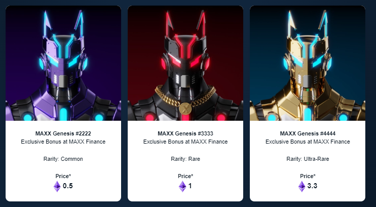 MAXXFinance's tweet photo. Who wants a free MAXX Genesis NFT! The NFT will give you a 10% Boost on our staking dApp &amp; Its only one-time use. So far there are 164 Robots minted! 

1 - Like &amp; Follow
2 - Tag 5 Friends
3 - Retweet! 

#Crypto #NFT #NFTs #Giveaway #Crypto #Blockchain https://t.co/IdwcWNMGMR