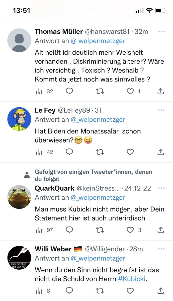 _welpenmetzger's tweet photo. Fanpost der #Kubicki-Groupies. Vom Niveau her zwischen #fckAfD und #AllesAusserHirnströme von #Siffmann.
🥳😂 https://t.co/E8vTWZDCmS