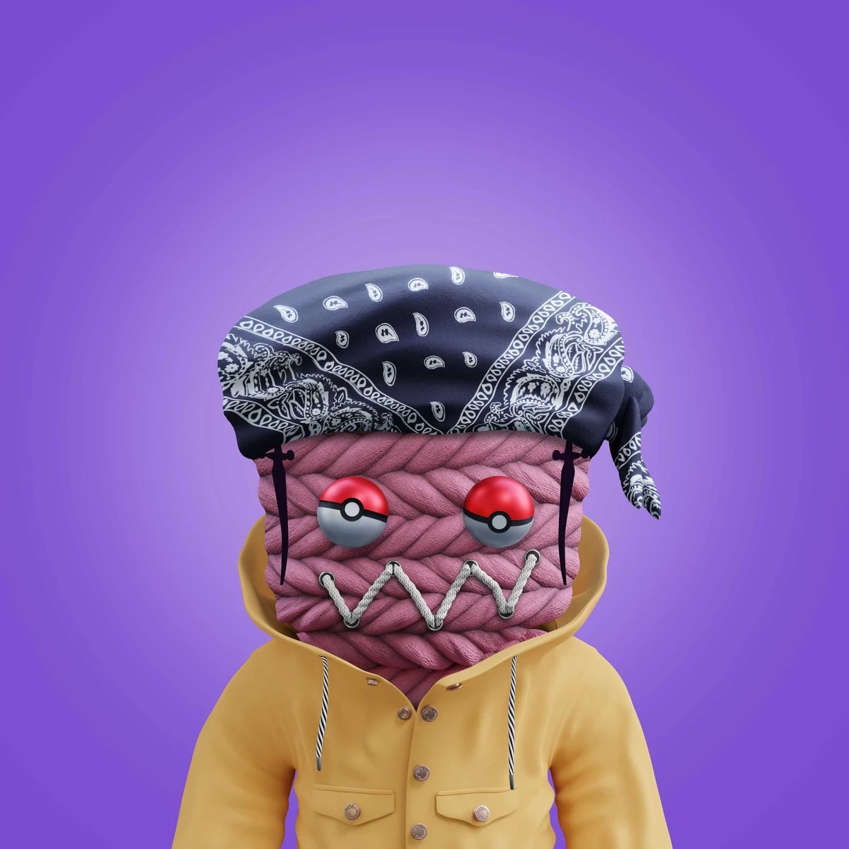 I added another bandana, to my Knfty crew. <a href="/KnftyWorld/">Knfty World</a> 
#NFT